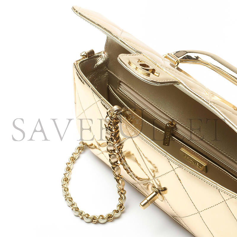CHANEL LARGE FLAP BAG WITH TOP HANDLE AS5807 (30*12.5*5cm)